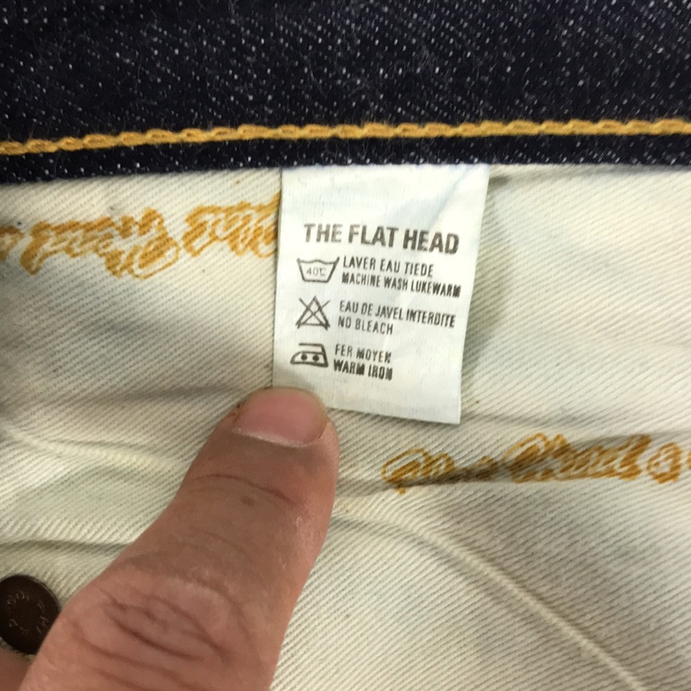The Flat Head Balder jeans Selvedge denim size 27 - Picture 9 of 13